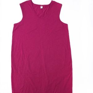 old Navy hot pink long dress size XXL